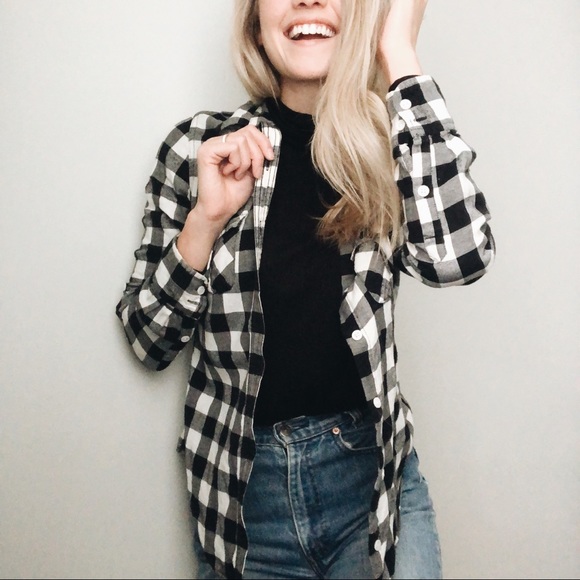 Plaid Flannel | long-sleeved button down - Picture 1 of 3